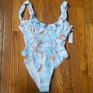 NWT WeWoreWhat one piece bikini